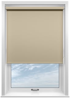 Florenza (Blackout), Manor Cream - Motorised Roller Blind